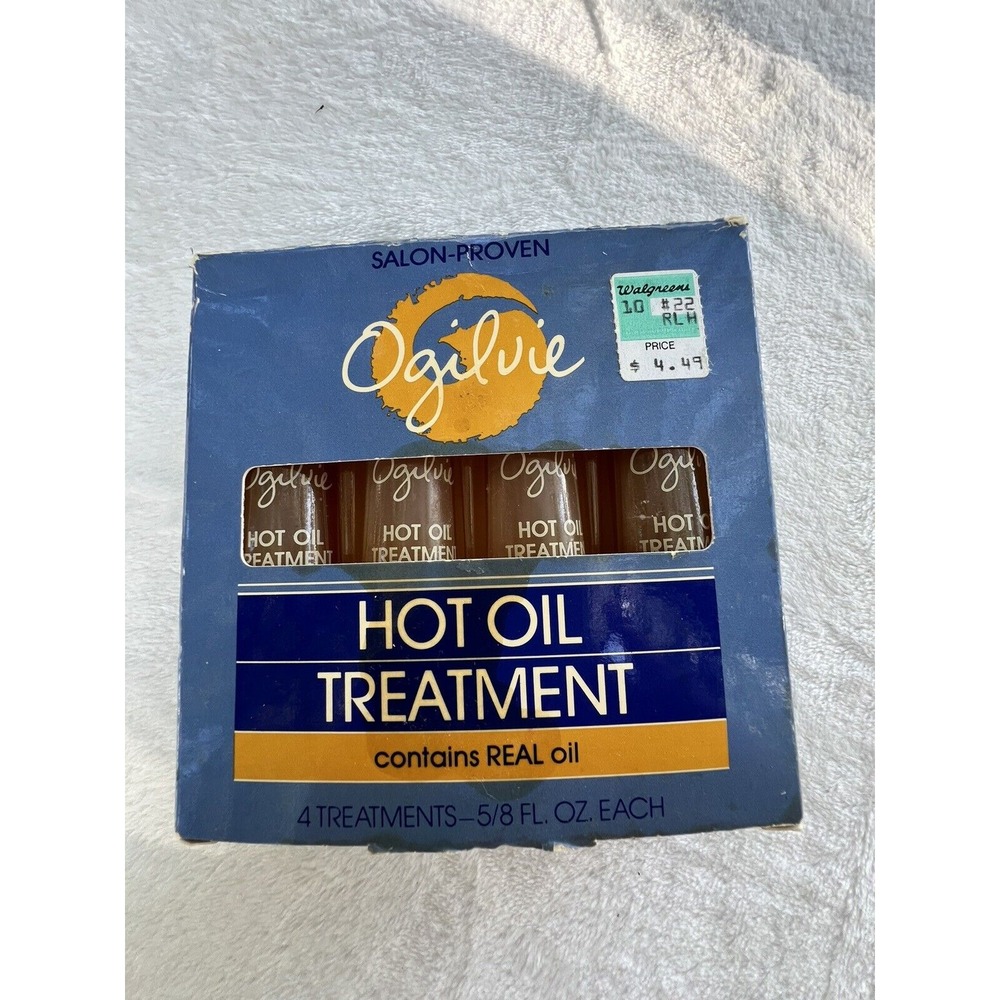 Ogilvie Hot Oil Treatment Intensive Conditioning For Hair 4 Treatments in Box